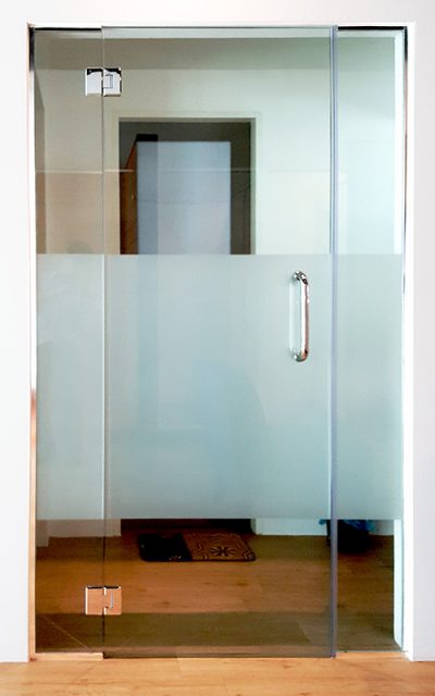 gw04-Tempered Glass Swing Door Kitchen Dining Divider Custom Extension 1-4